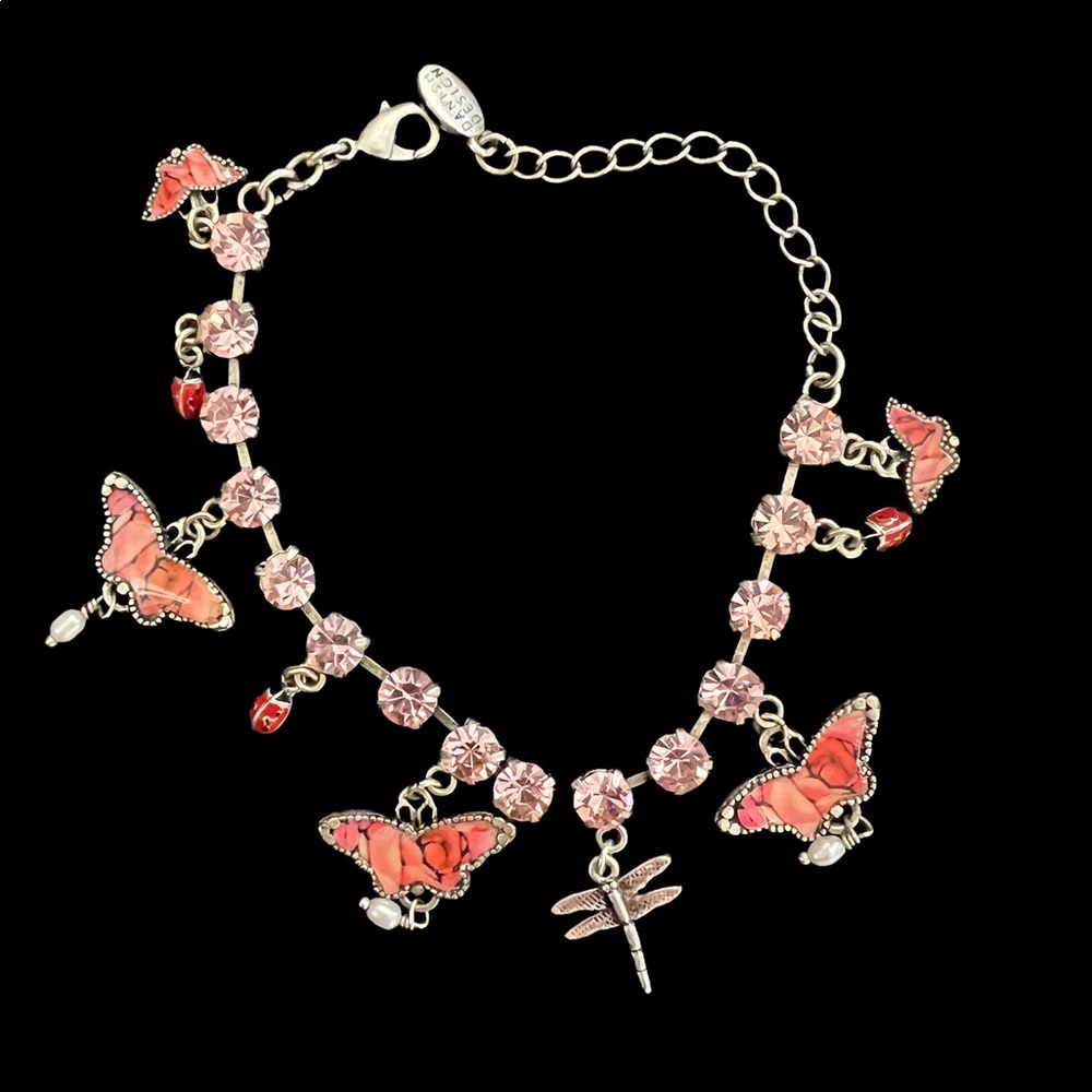 PILGRIM (DANISH DESIGN) BUTTERFLY/LADYBUG CHARM BRACELET